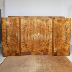 Vintage Gratnussbaum Art Deco Anrichte