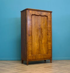 Armoire vintage en ronce de noyer de style Biedermeier, années 1930