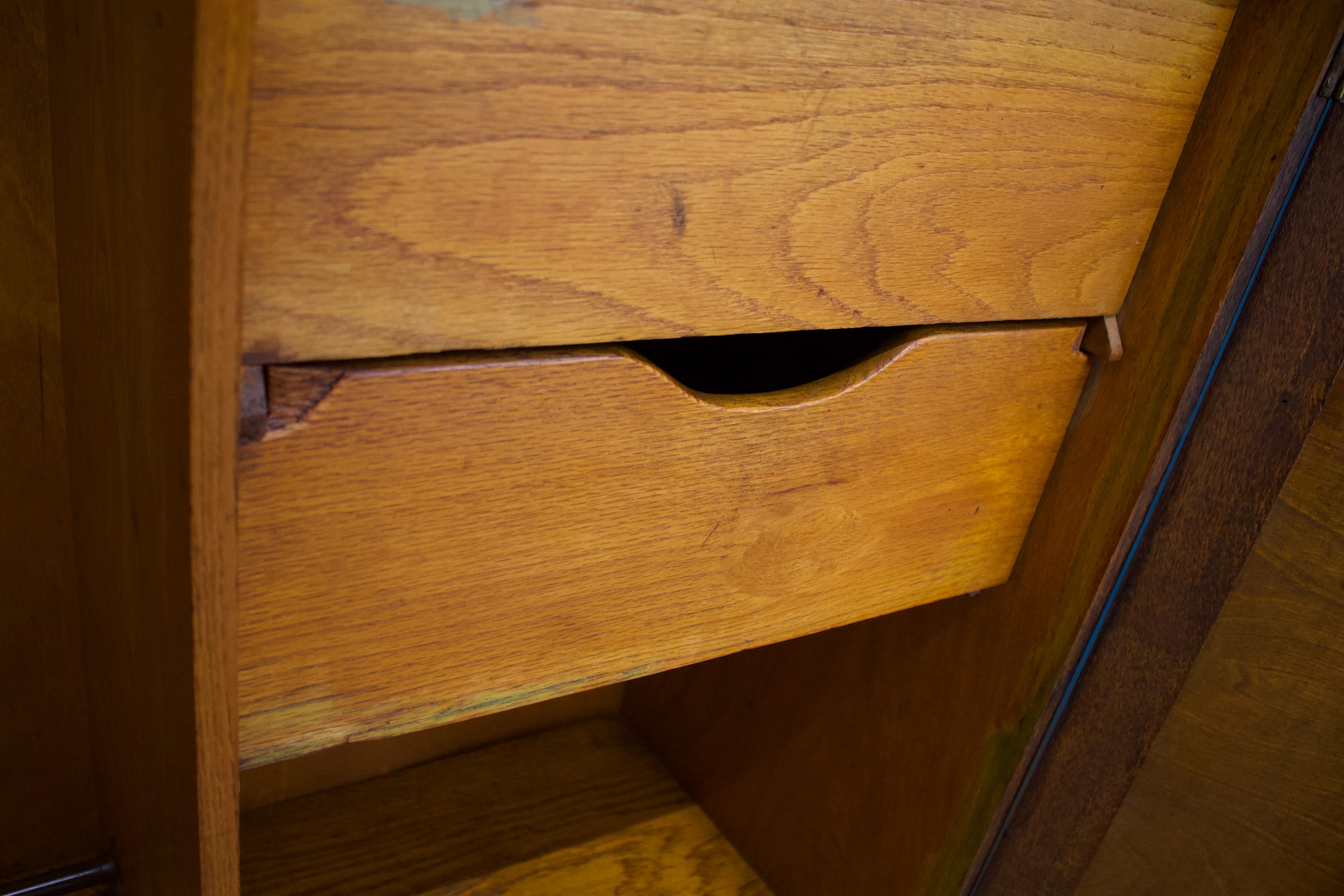 Vintage Burr Walnut Compactum Wardrobe, 1930s 1
