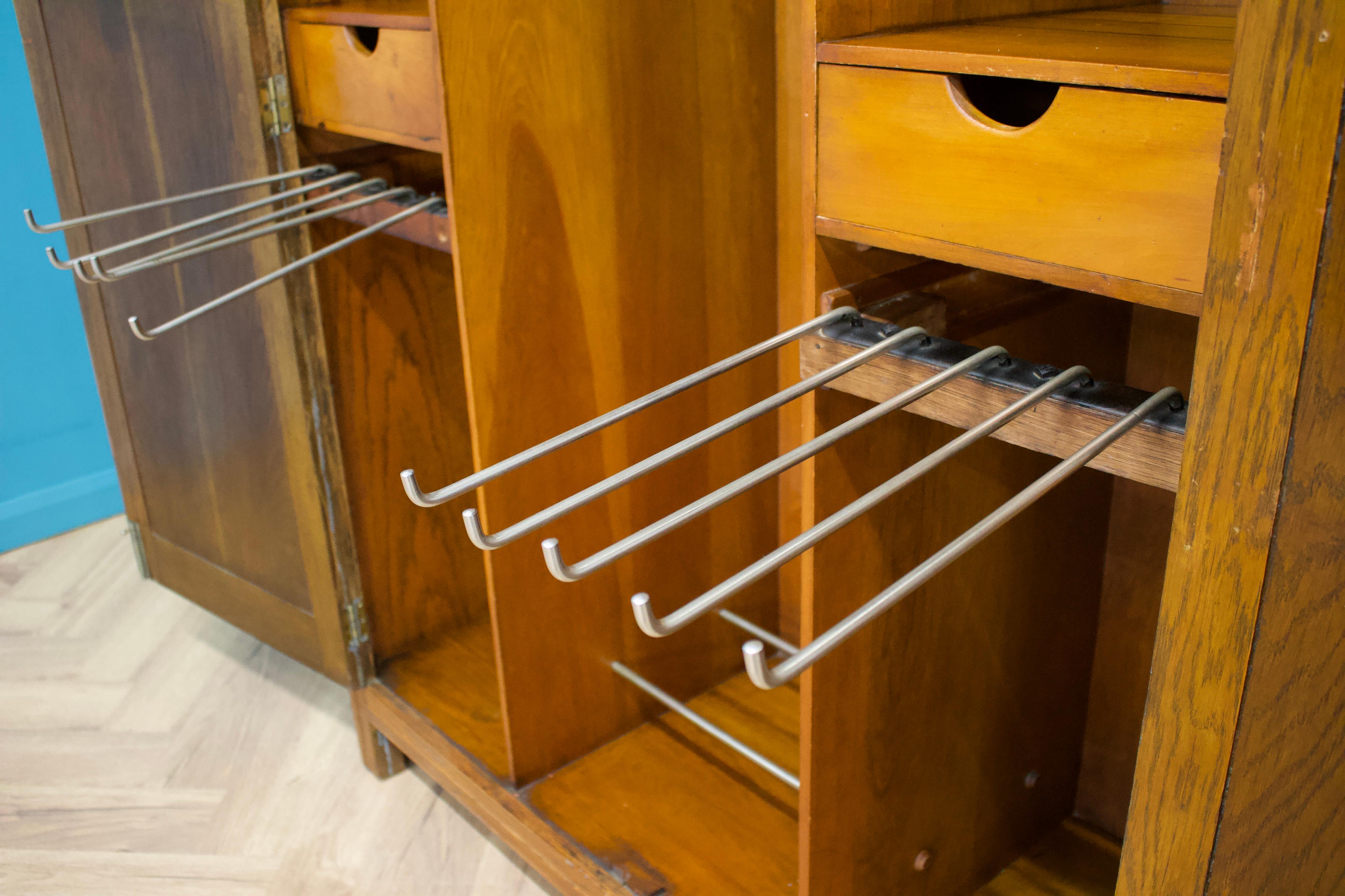 Vintage Burr Walnut Compactum Wardrobe from Harris Lebus, 1930s 2