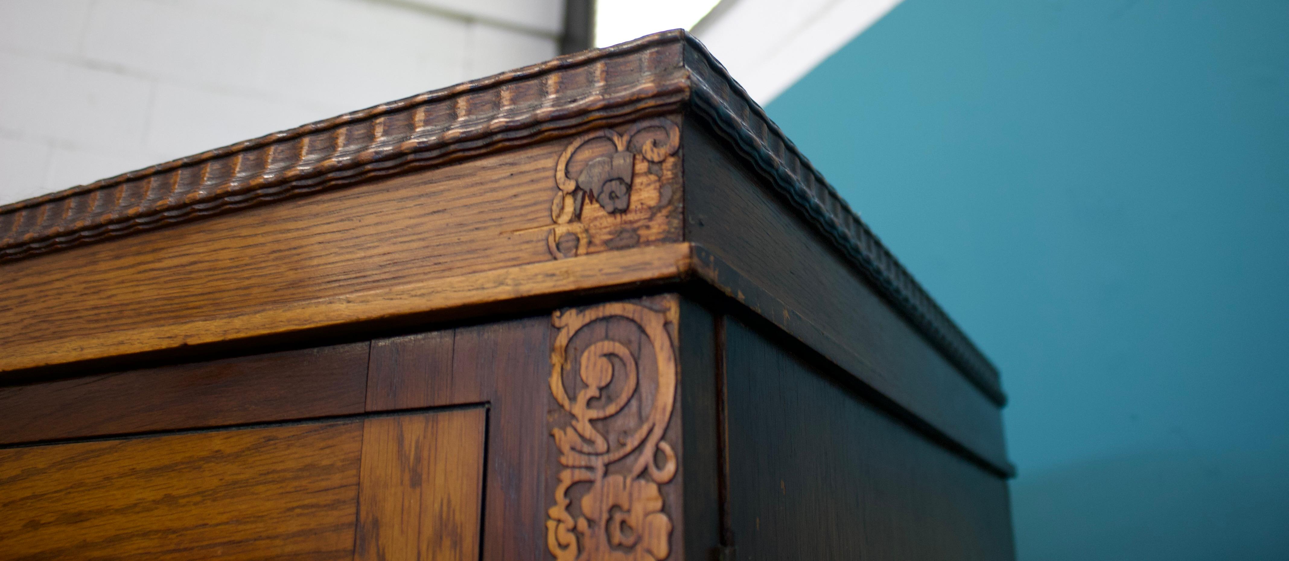 Vintage Burr Walnut Compactum Wardrobe from Harris Lebus, 1930s 4