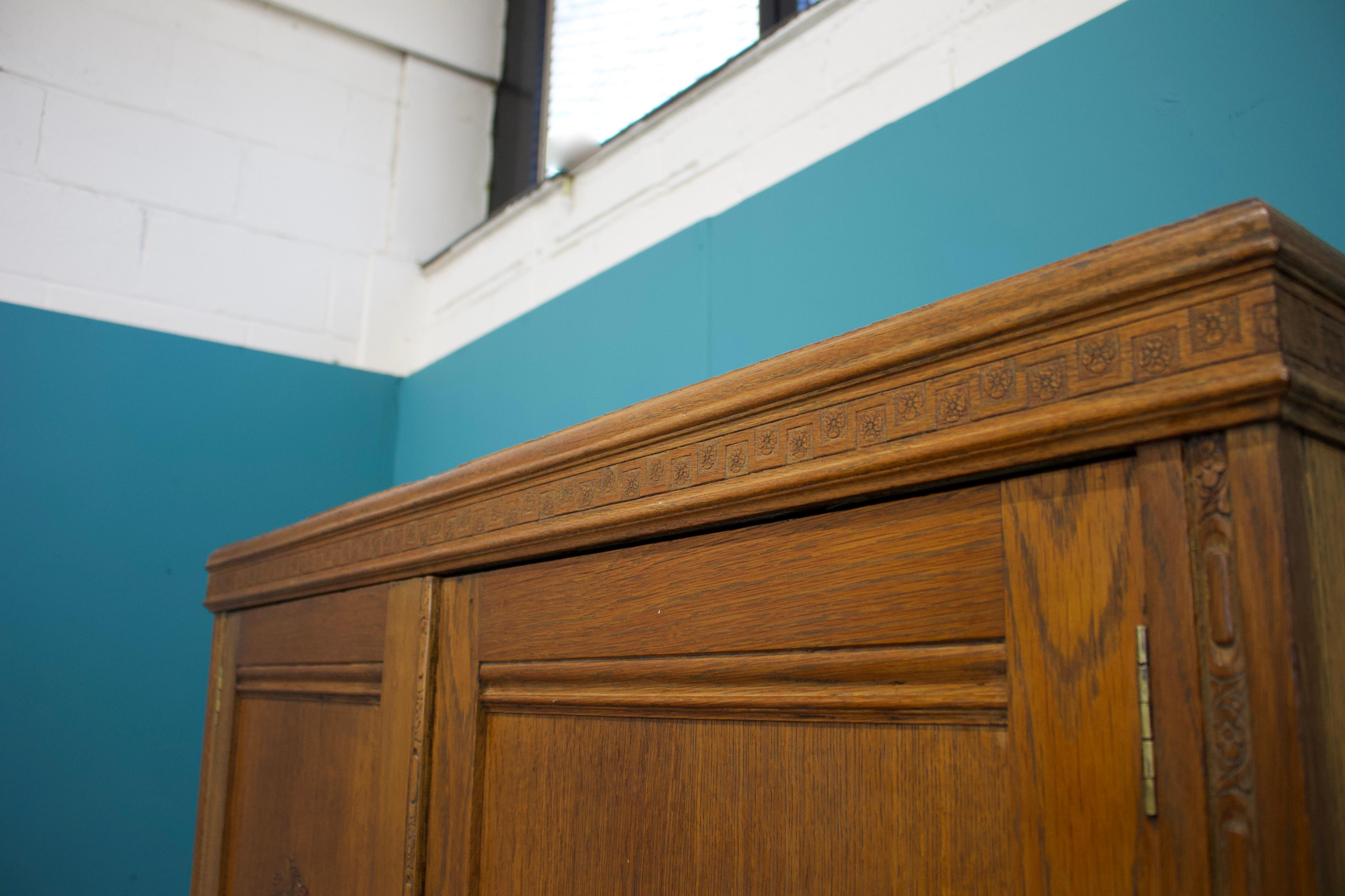 Wood Vintage Burr Walnut Compactum Wardrobe from Harris Lebus, 1930s