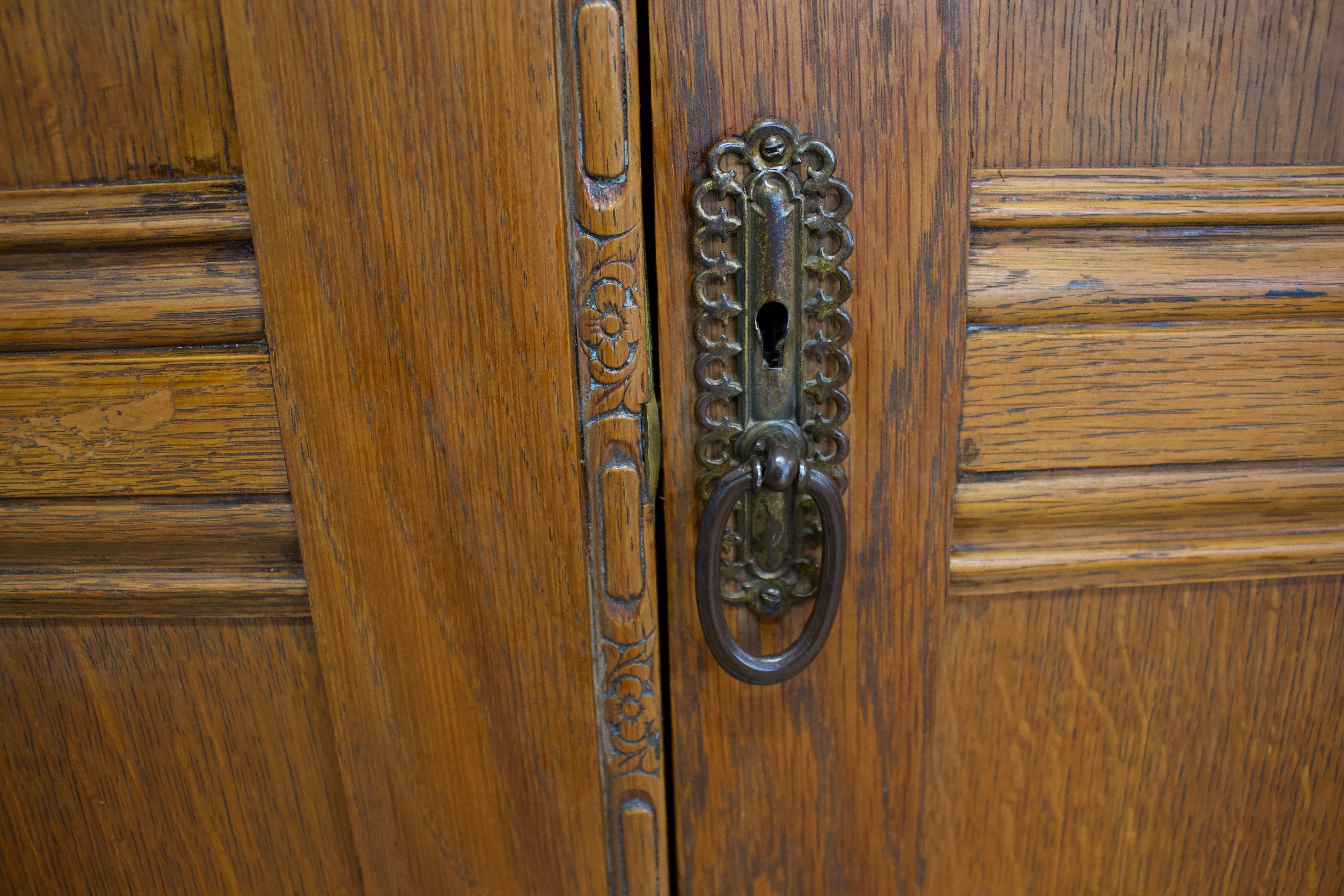 Vintage Burr Walnut Compactum Wardrobe from Harris Lebus, 1930s 1