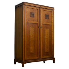Vintage Burr Walnut Compactum Wardrobe from Harris Lebus, 1930s