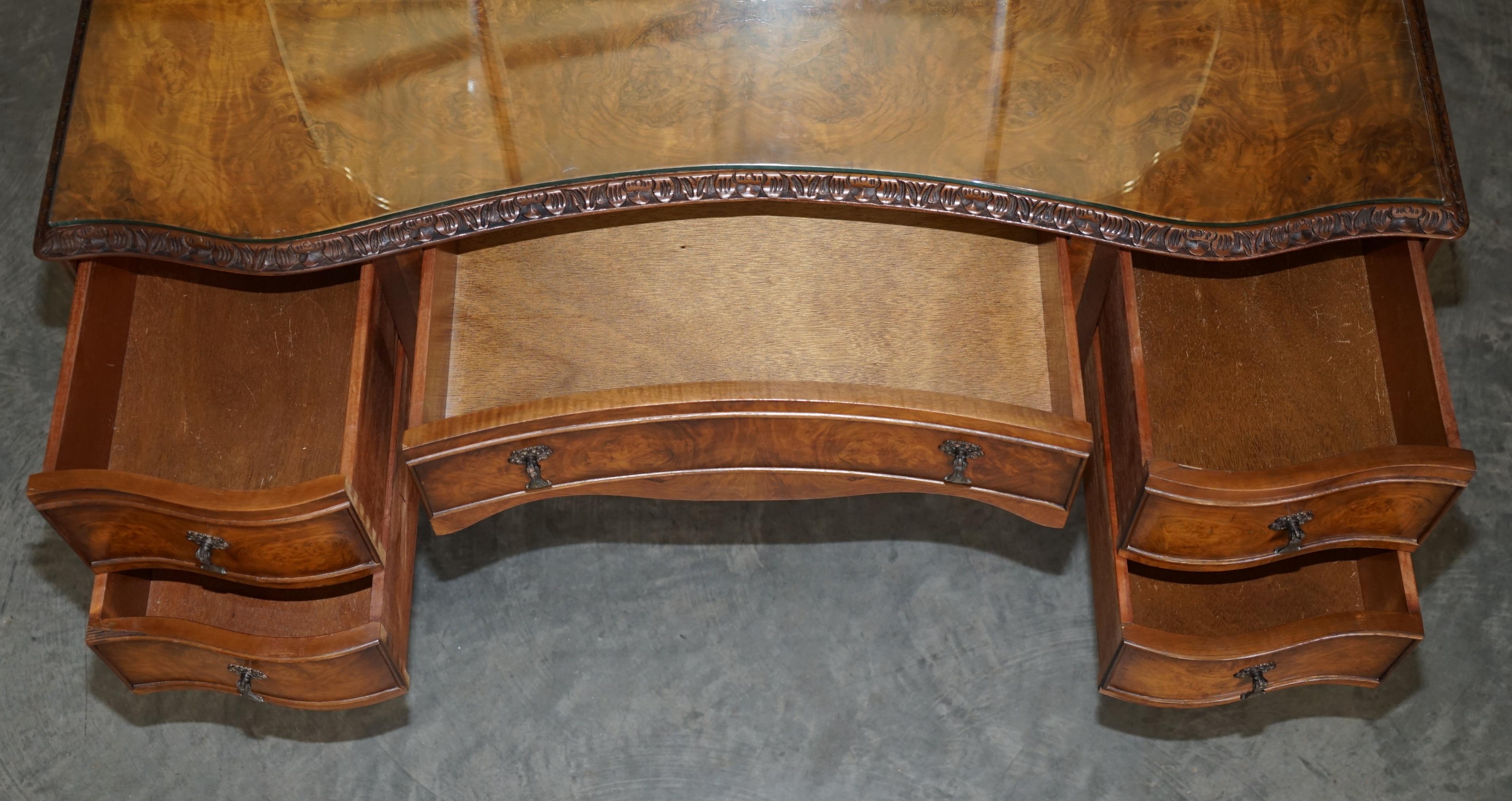 Vintage Burr Walnut Dressing Table Trifold Mirrors Must See Pictures Lovely Find 10