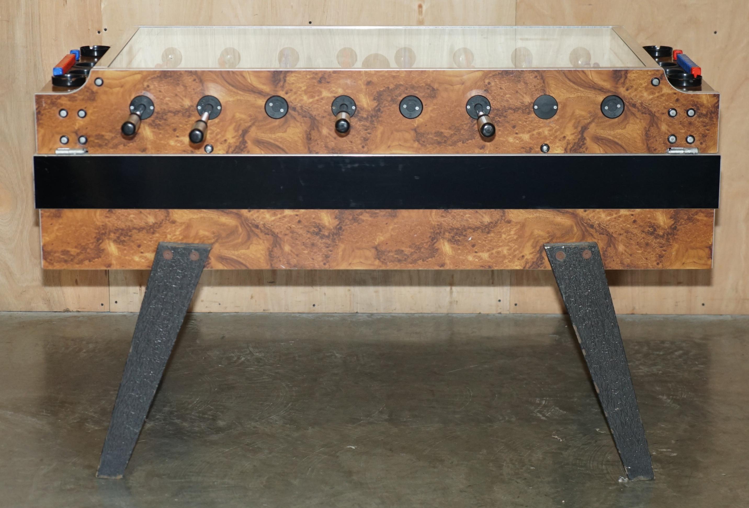ViNTAGE BURR WALNUT GARLANDO CHAMPION F2 FOOTBALL / FOOSBALL TABLE LOVELY ORDER For Sale 2