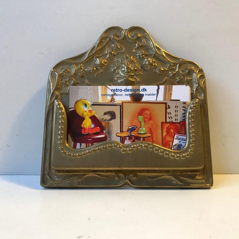 Theater de Champs Elysees Retro 1920s Business Card Holder