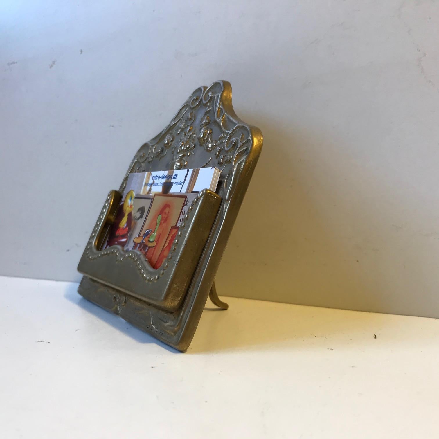 antique business card holder