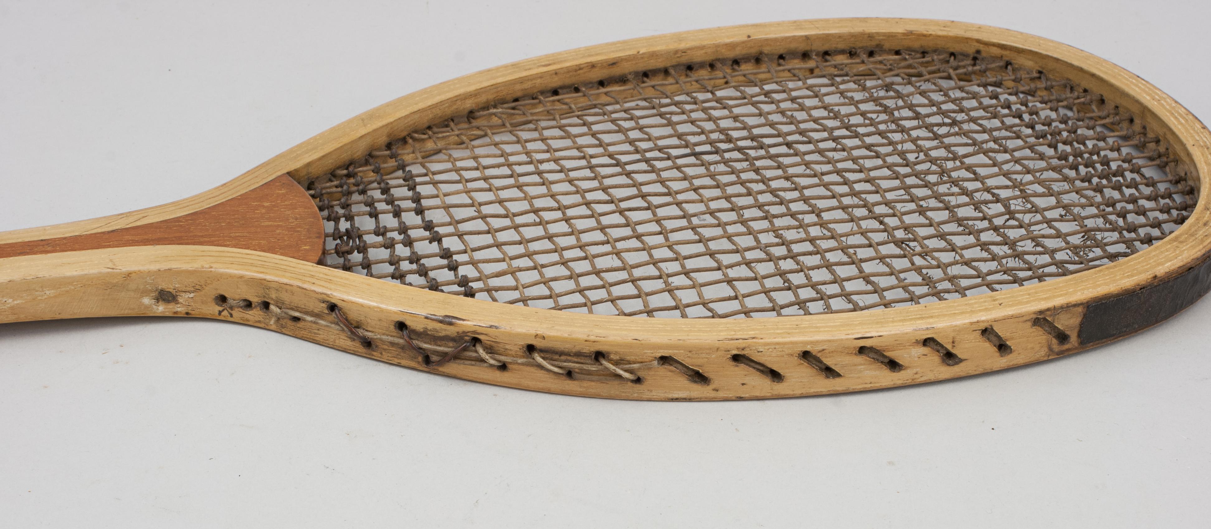 Vintage Bussey Fishtail Tennis Racket, the Gordon For Sale 10