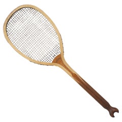 Vintage Bussey Fishtail Tennis Racket, the Gordon