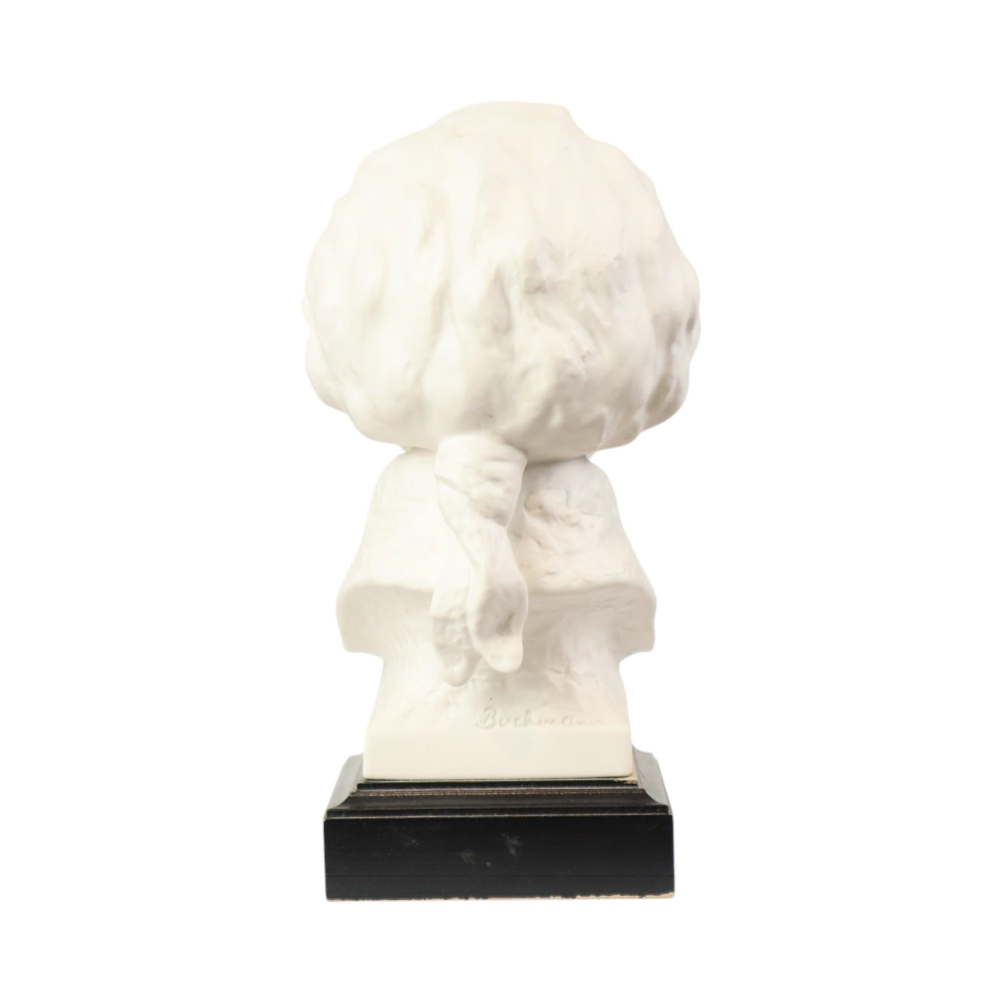 Busto Mozart d'epoca in porcellana Goebel Bochmann In condizioni buone in vendita a Poperinge, BE