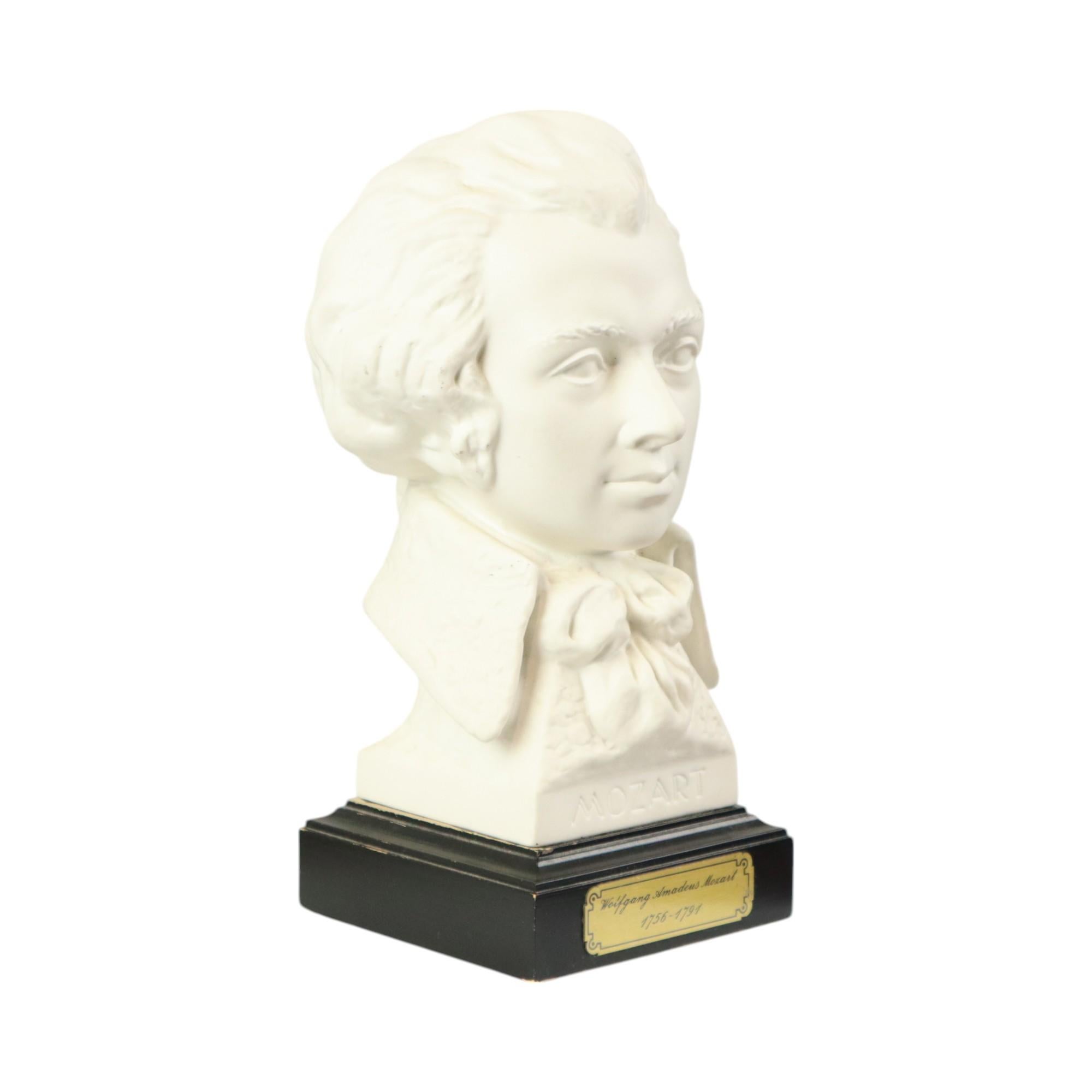 Busto Mozart d'epoca in porcellana Goebel Bochmann in vendita 1