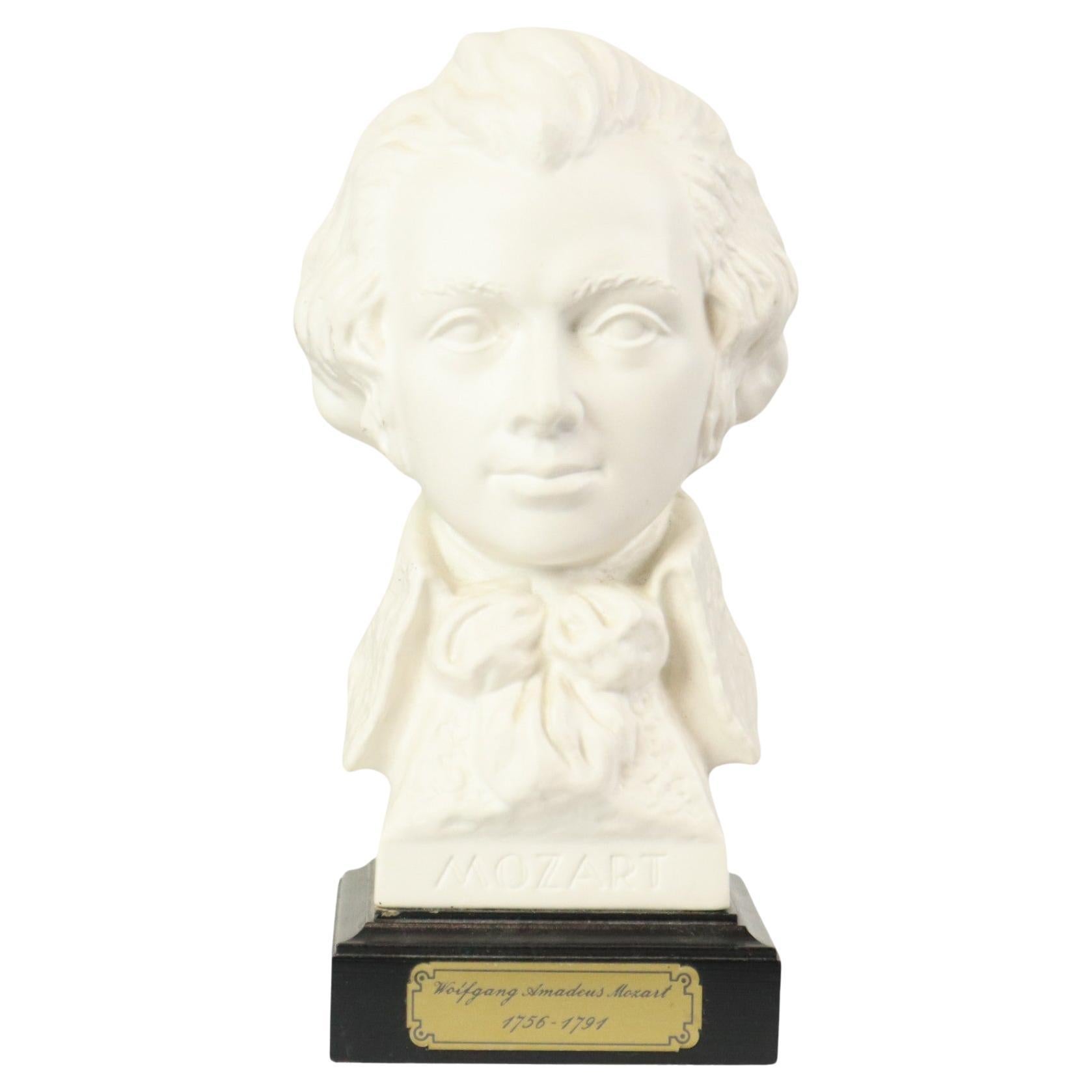 Vintage Bust Mozart Biscuit Porcelain Goebel Bochmann