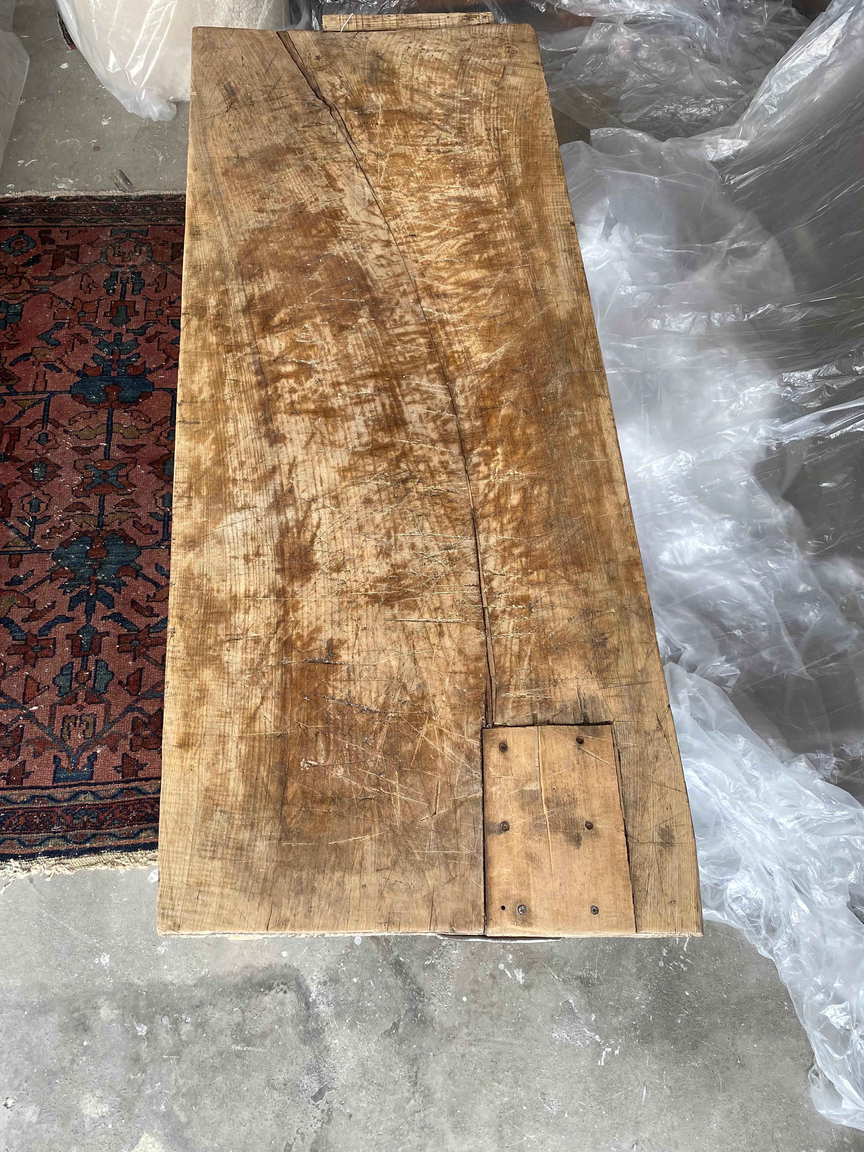 Metallo Vintage Butcher Block Coffee Table