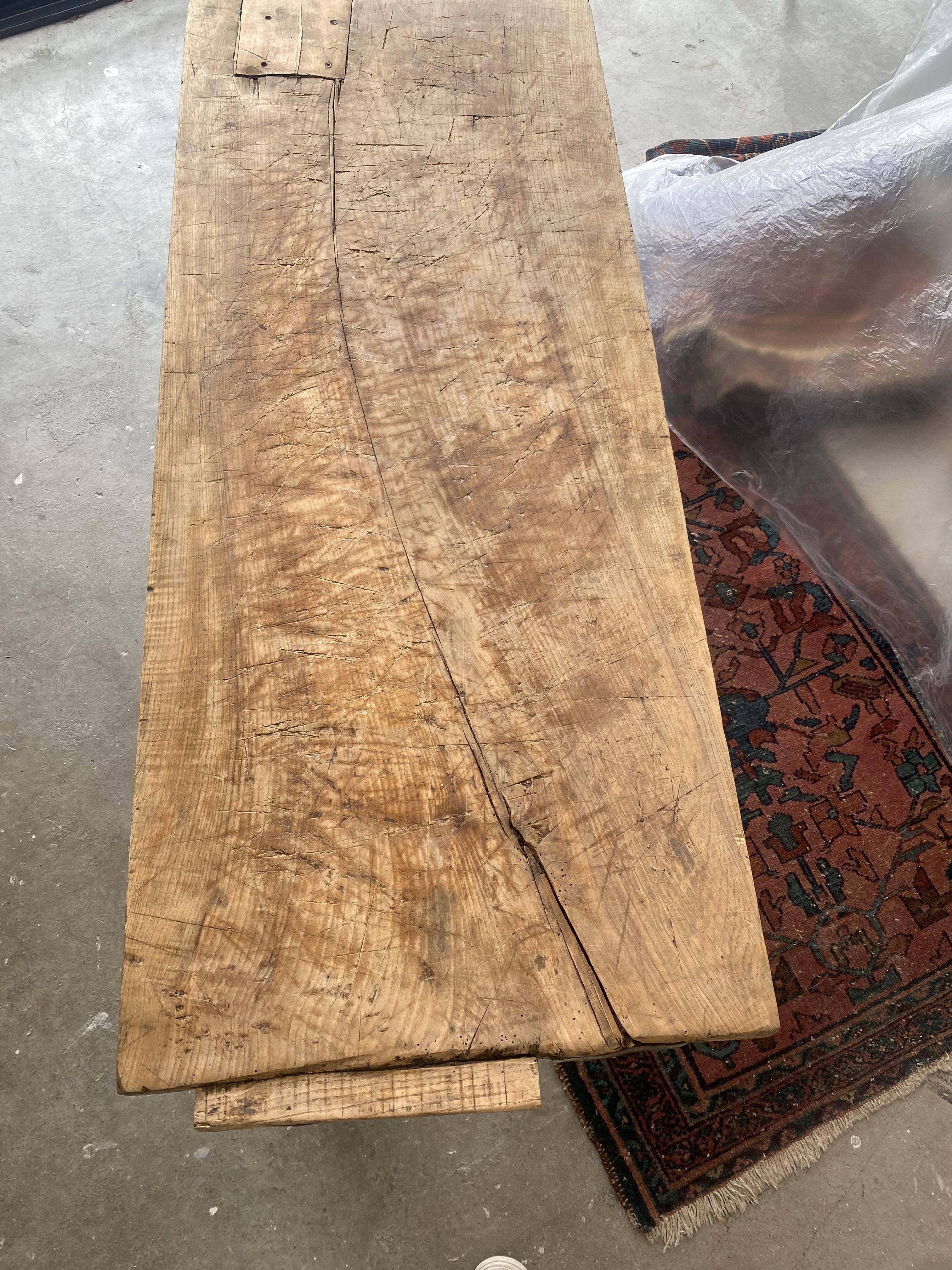 Vintage Butcher Block Coffee Table 1