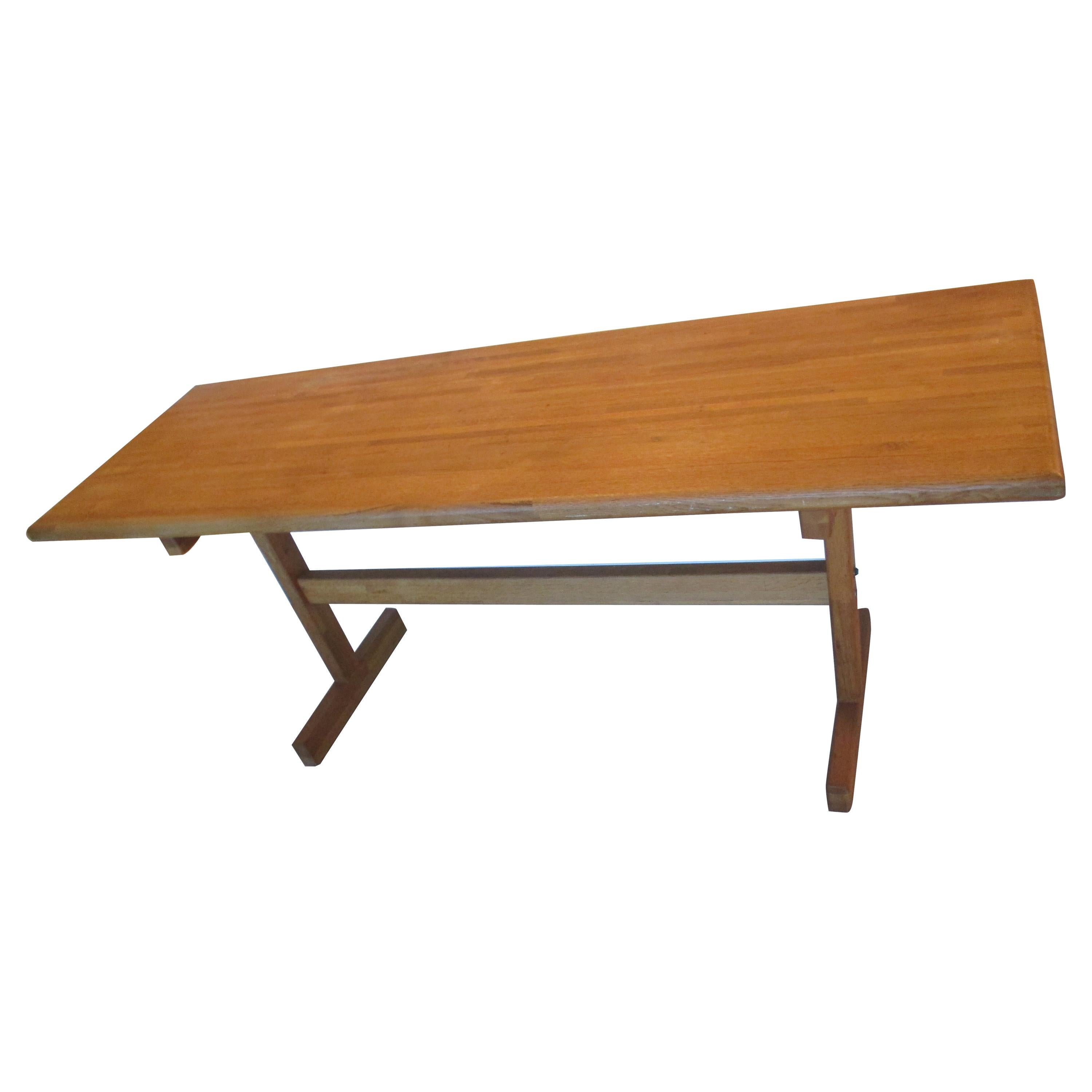 Vintage Butcher Block Console For Sale