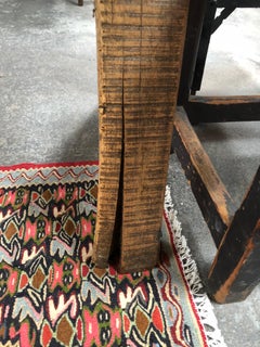 Vintage Butcher Block Console Table