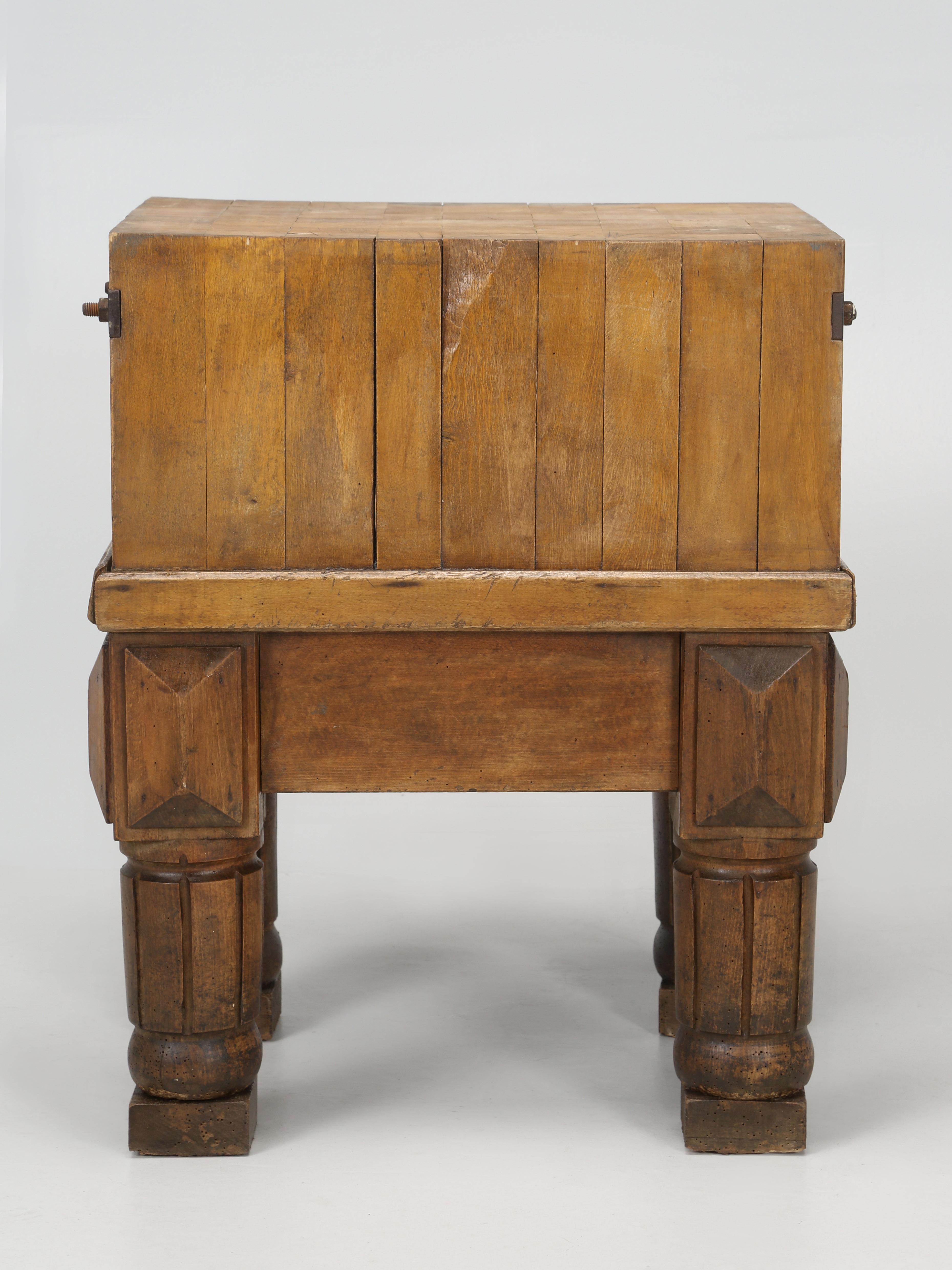 Vintage Butcher Block or Small Kitchen Island in Exceptional Original Condition 7