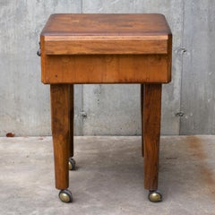 Vintage Butcher Block Table