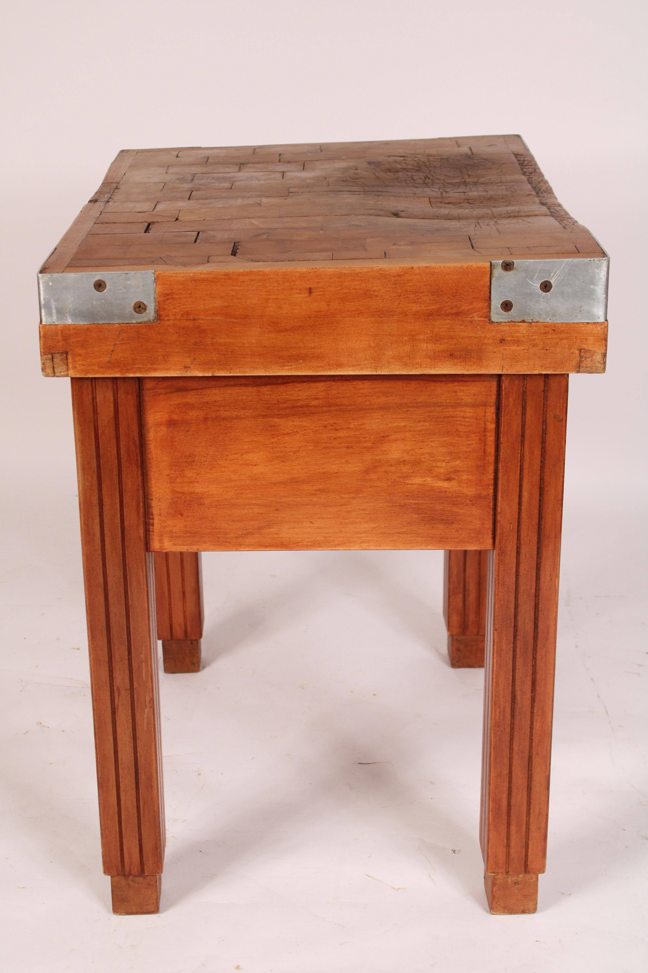 Country Vintage Butcher Block Table