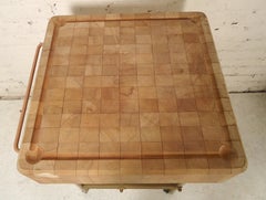 Vintage Butcher Block Table Made in Sweden