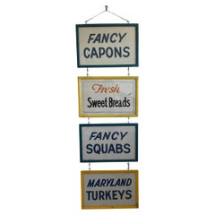 Vintage Butcher Shop Sign