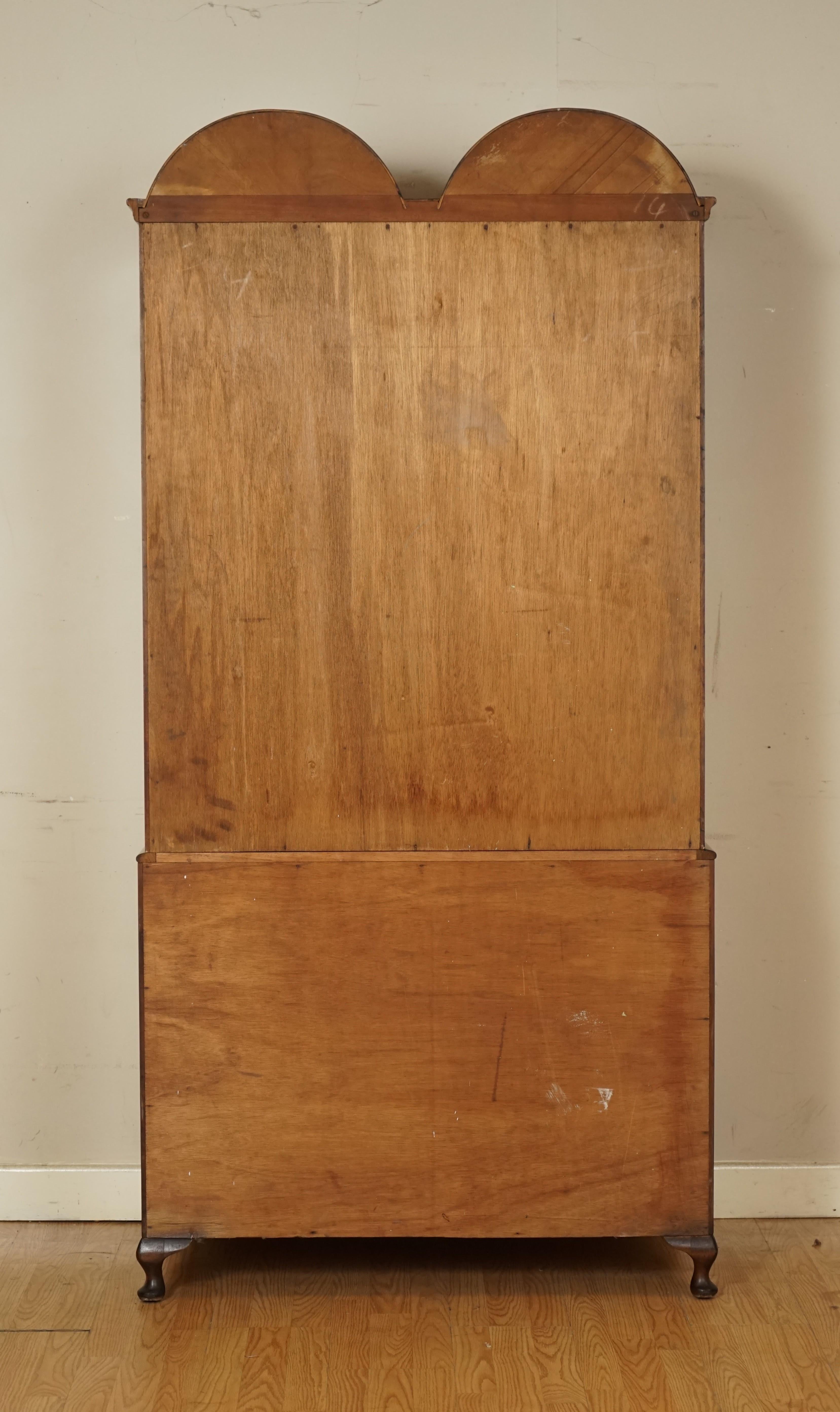 Vintage Butilux circa 1960's Art Deco Dome Shape Burr Walnut Double Wardrobe 5
