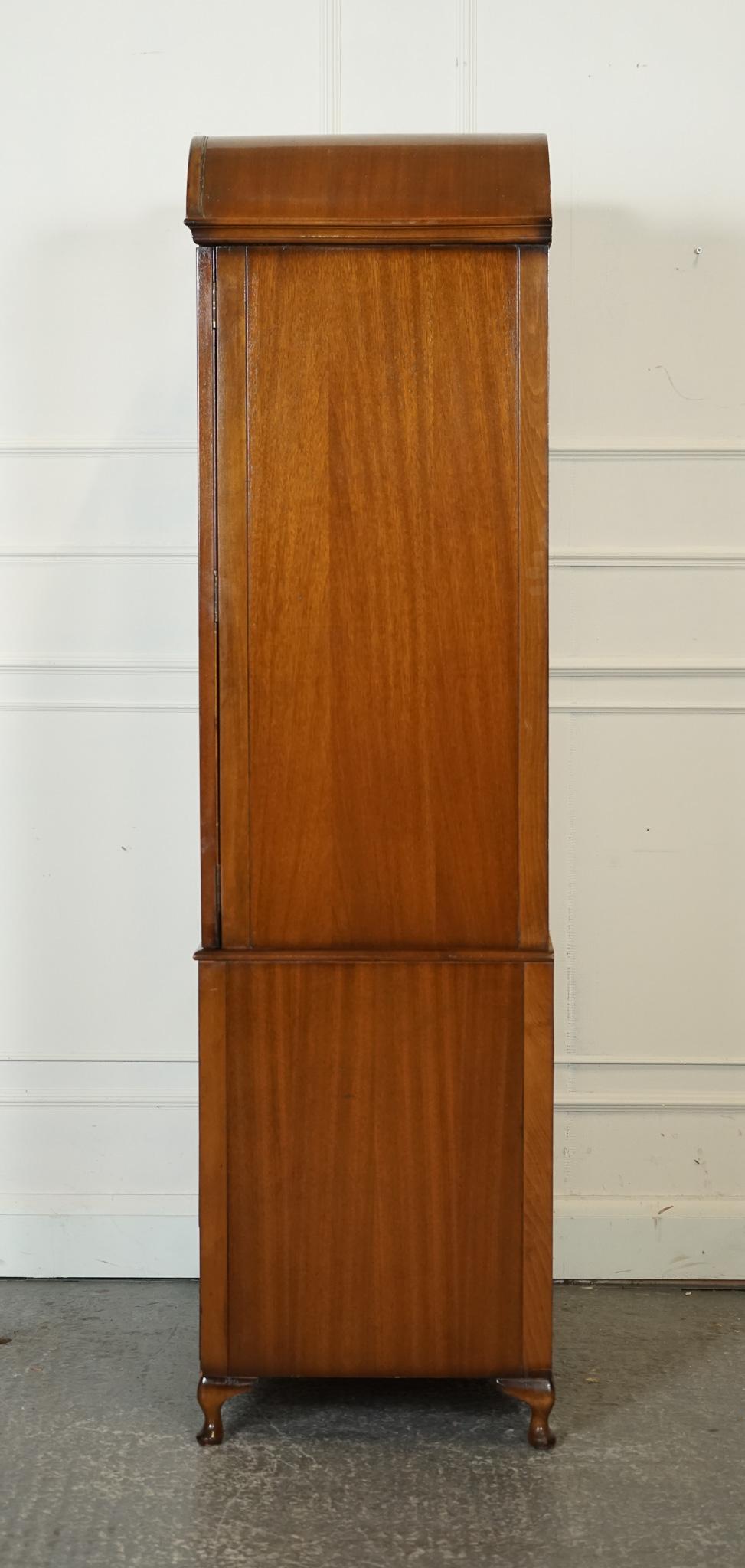 VINTAGE BUTILUX CiRCA 1960'S ART DECO DOME SHAPE BURR WALNUT DOUBLE WARDROBE 10