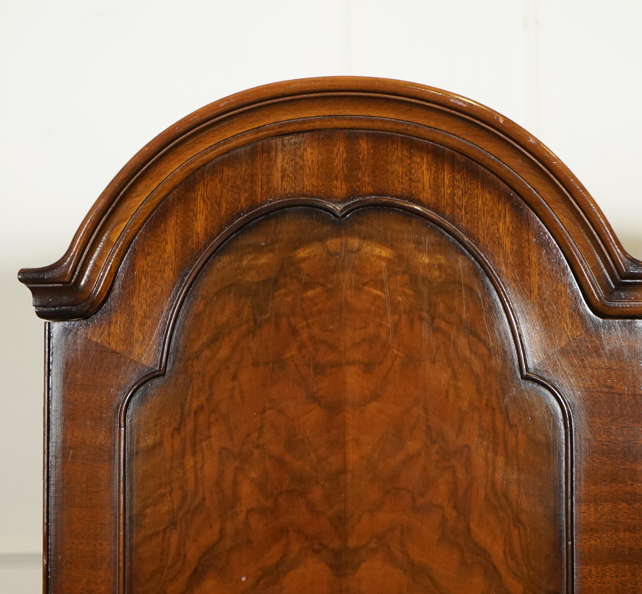 Hardwood VINTAGE BUTILUX CiRCA 1960'S ART DECO DOME SHAPE BURR WALNUT DOUBLE WARDROBE