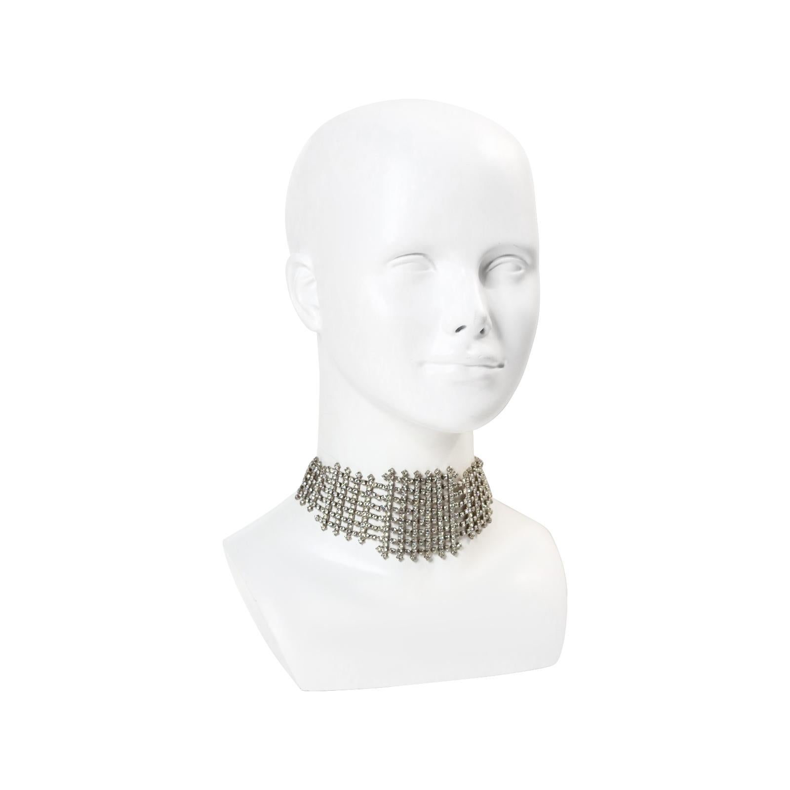 Vintage Butler and Wilson Diamante Choker Circa 1990s 4