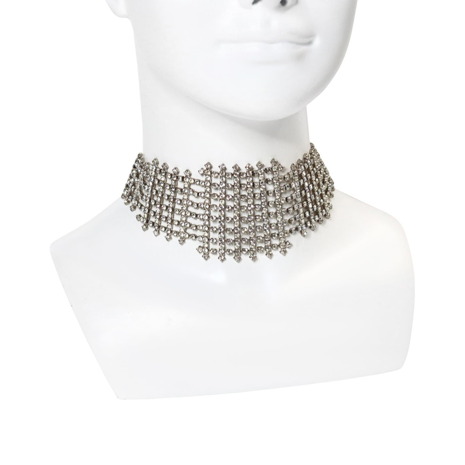 Vintage Butler and Wilson Diamante Choker Circa 1990s 1