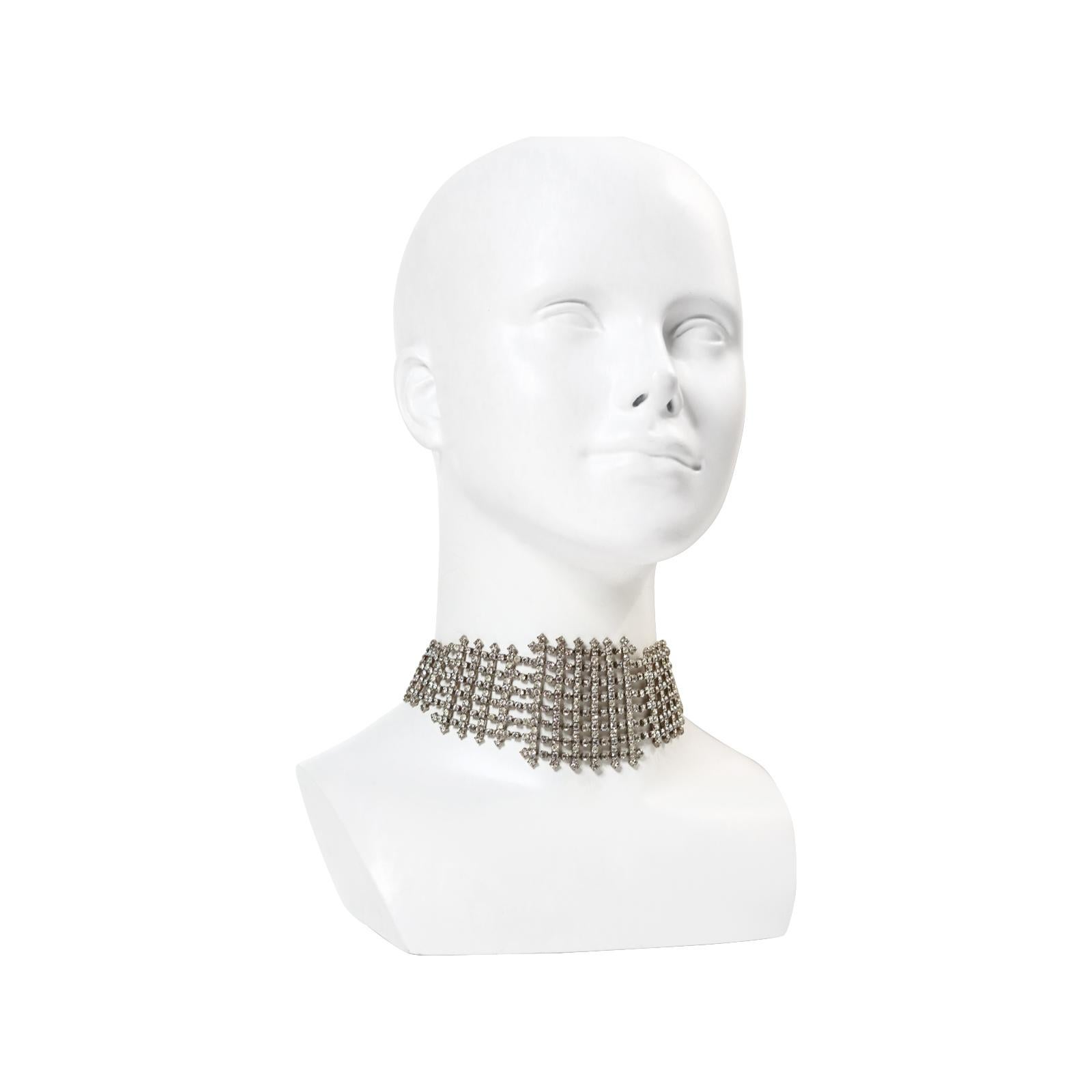 Vintage Butler and Wilson Diamante Choker Circa 1990s 3