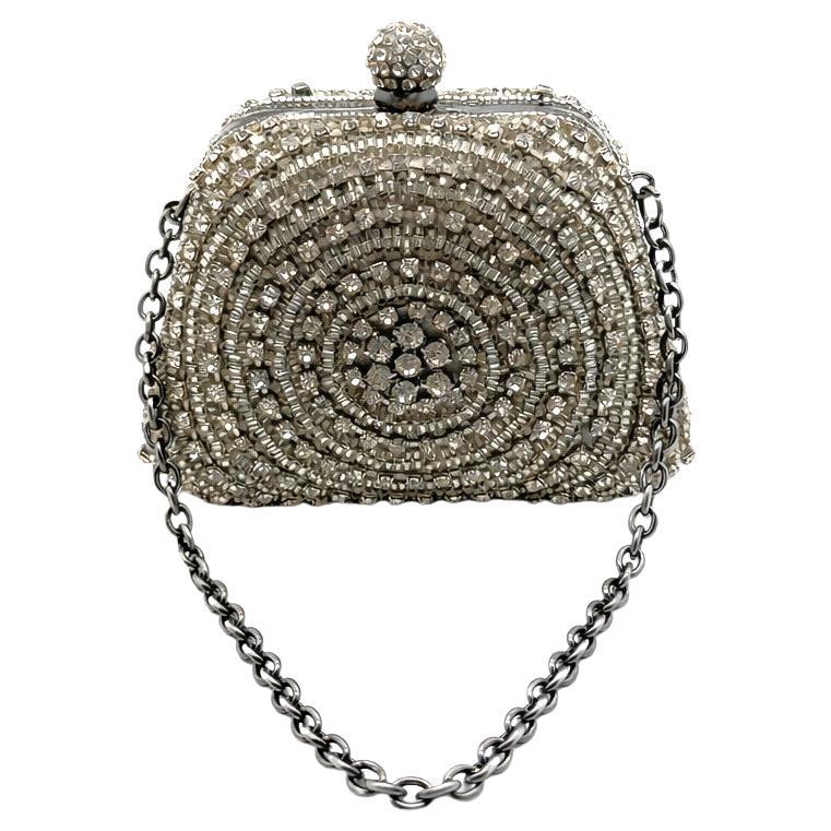 Vintage Butler 
Wilson Crystal Minaudiere 1980s im Angebot