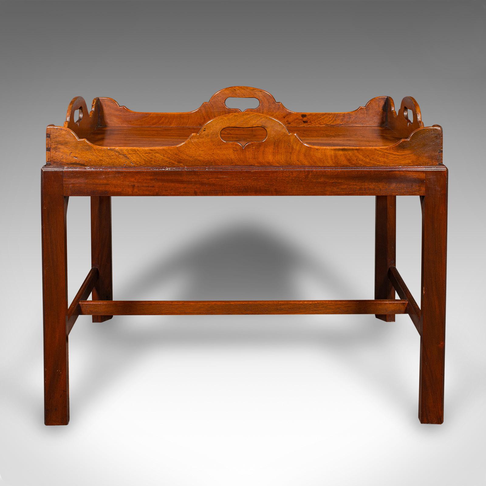 Vintage Butler's Serving Table, Englisch, Afternoon Tea Tablett auf Ständer, Art Deco (Georgian) im Angebot