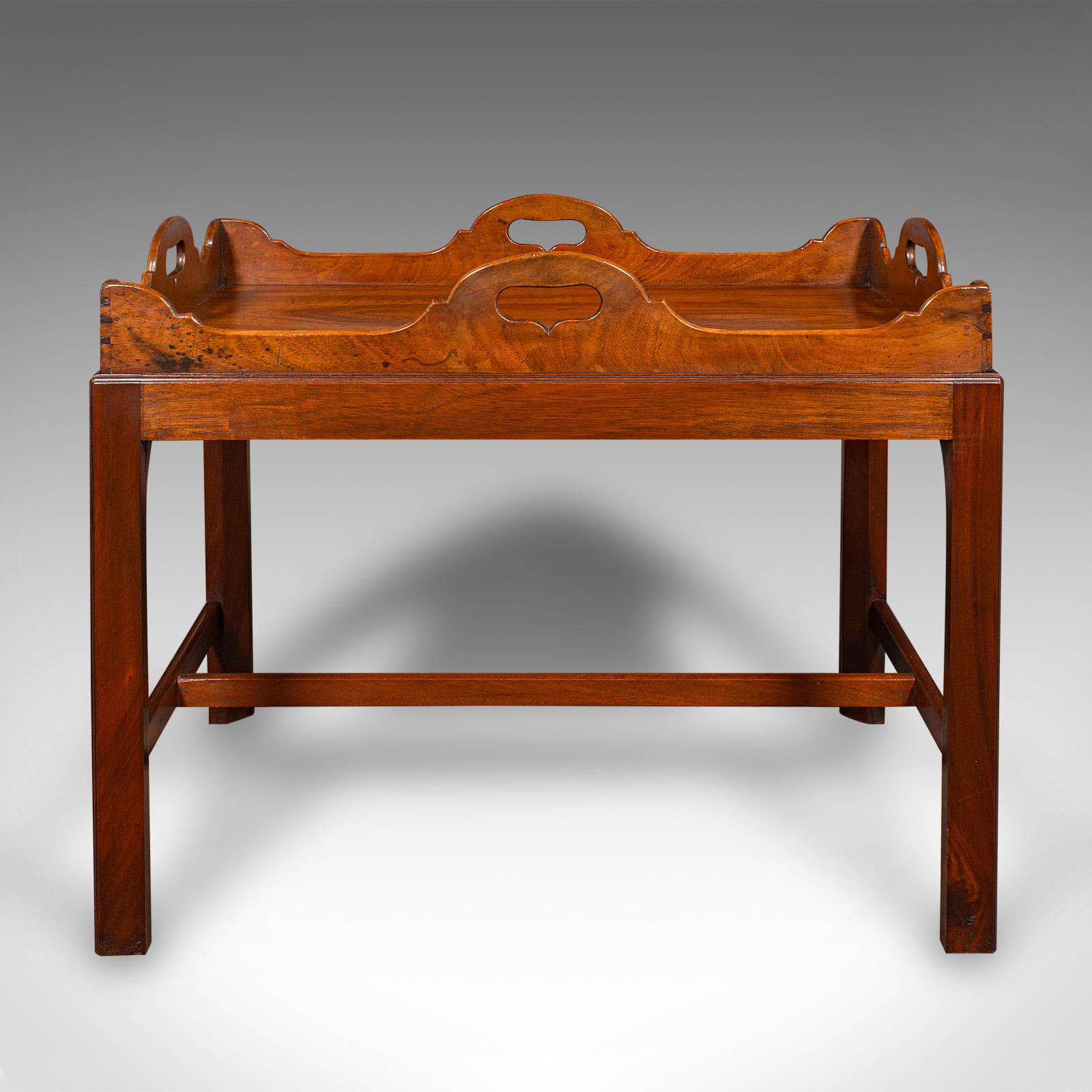 Vintage Butler's Serving Table, Englisch, Afternoon Tea Tablett auf Ständer, Art Deco (Mitte des 20. Jahrhunderts) im Angebot