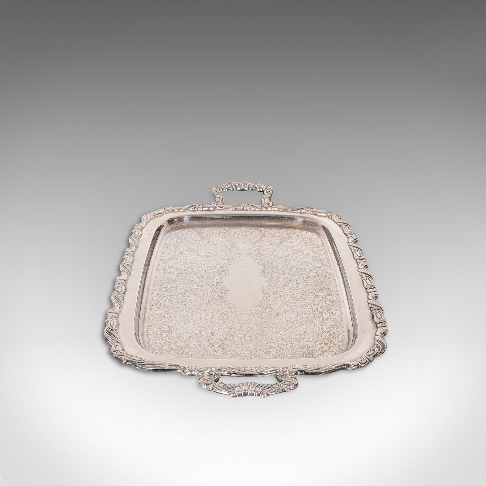 oneida silver serving tray