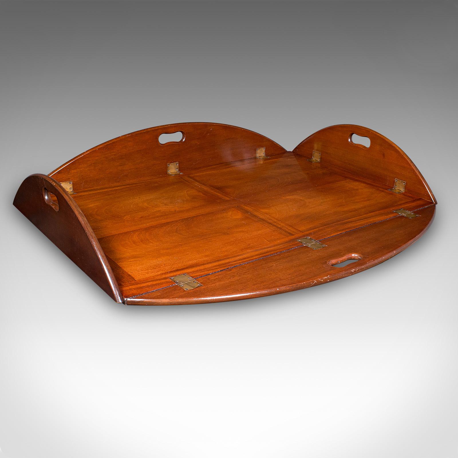 Vintage Butler's Tray Table, English, Serving Stand, Regency Revival, Art Deco en vente 5