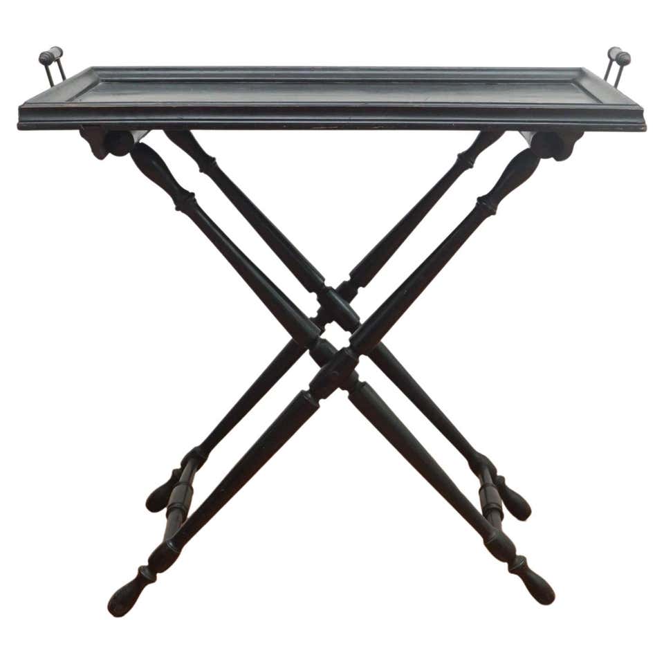 Antique Bar Height British Butler's Tray at 1stDibs | tall butler tray ...