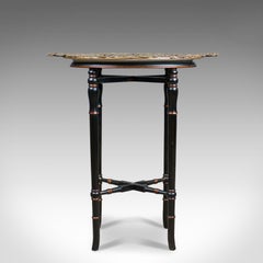 Vintage Butlers Tray Table, Italian Mannerist Revival, Enamel, 20th Century