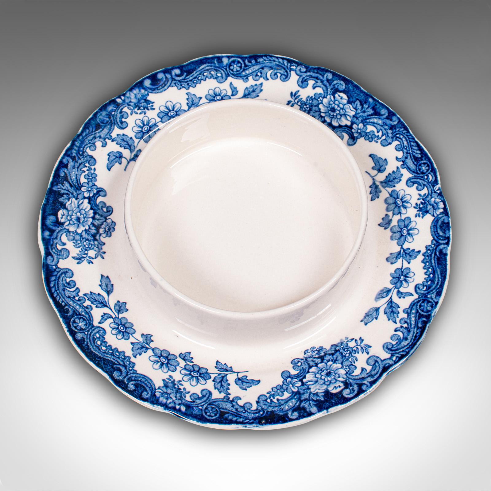 Vintage Butterdose, Englisch, Keramik, Arbeitsplatte, Molkereihalter, Mitte des Jahrhunderts im Angebot 2