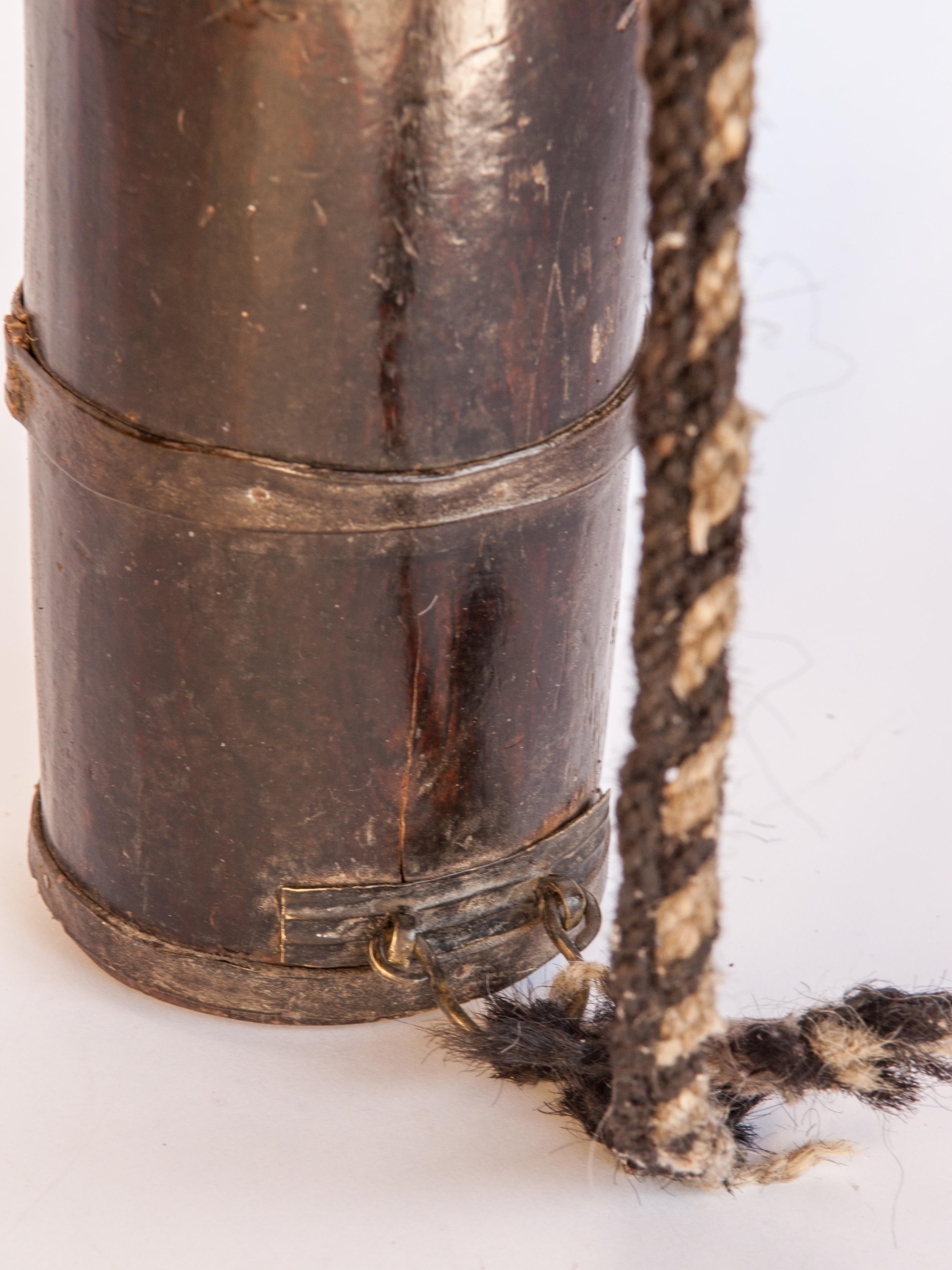 Vintage Butter Tea Pot and Churning Rod, Bhote People of Nepal, Mid-20th Century 7