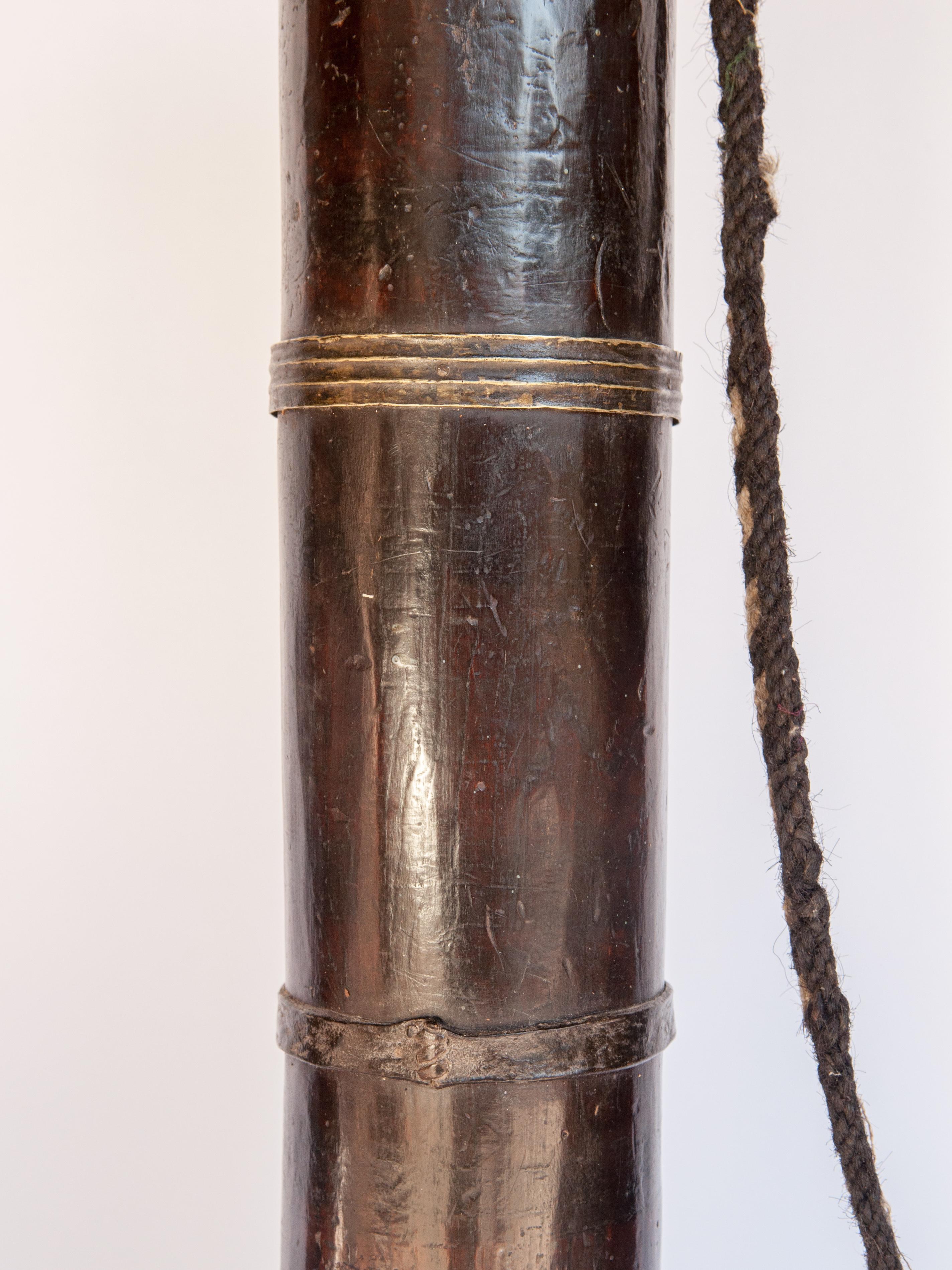 Vintage Butter Tea Pot and Churning Rod, Bhote People of Nepal, Mid-20th Century 2