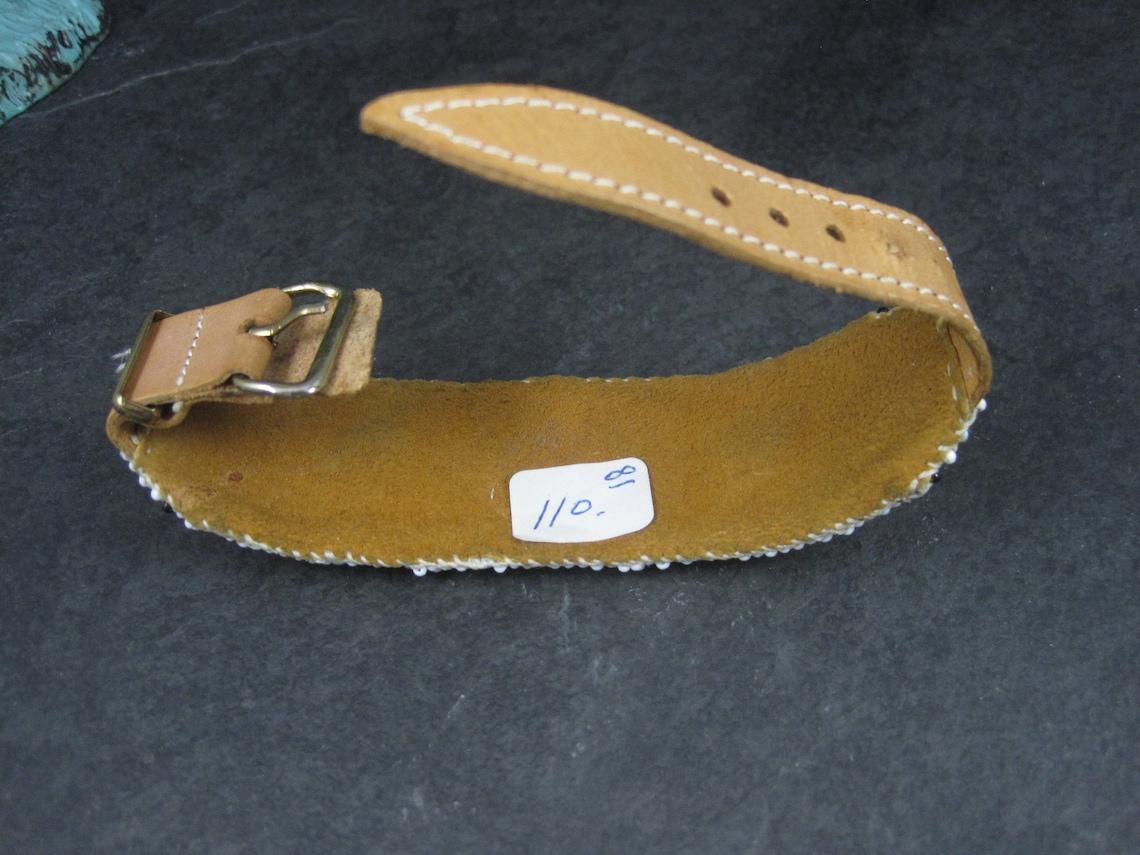 Vintage Butterfly Beaded Watch Band Paiute Jenny Dick For Sale 2