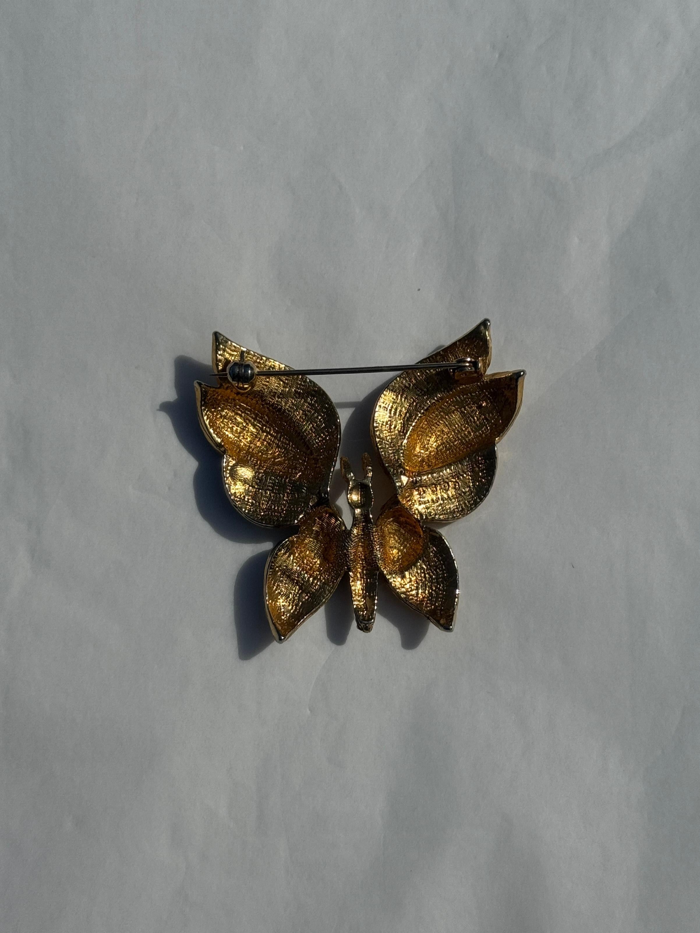 Vintage Butterfly Brooch For Sale 2