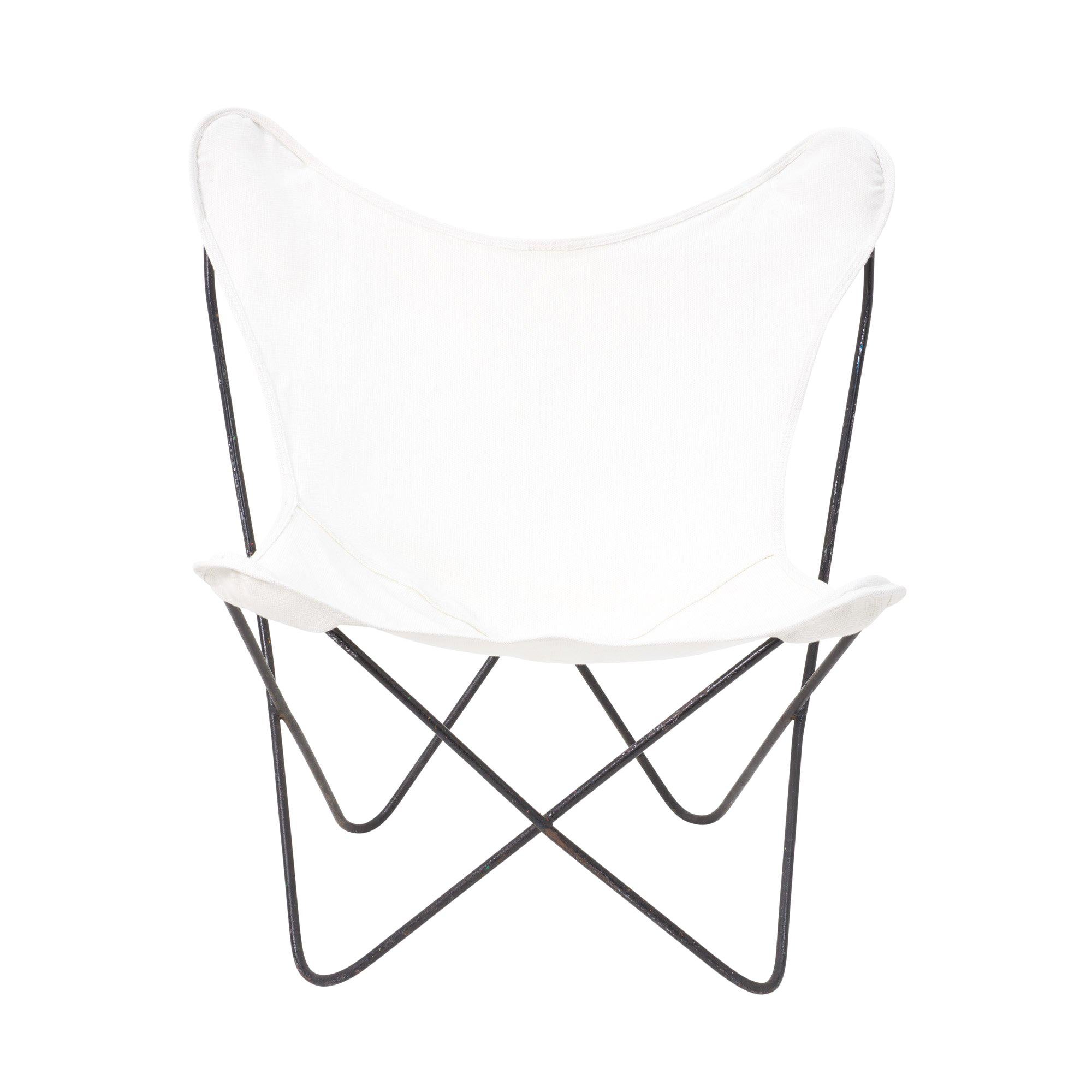 Vintage Butterfly Chair with Suede Cover at 1stdibs