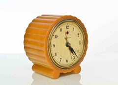 Vintage Butterscotch Bakelite/Catalin GE Telechron, 1930s