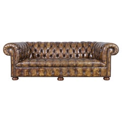 Vintage Butterscotch Leather Chesterfield Sofa