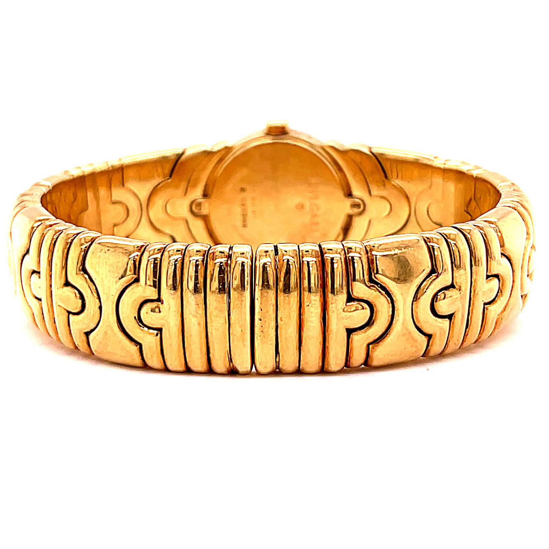 Vintage Bvlgari 18 Karat Gold Parentesi Watch 1