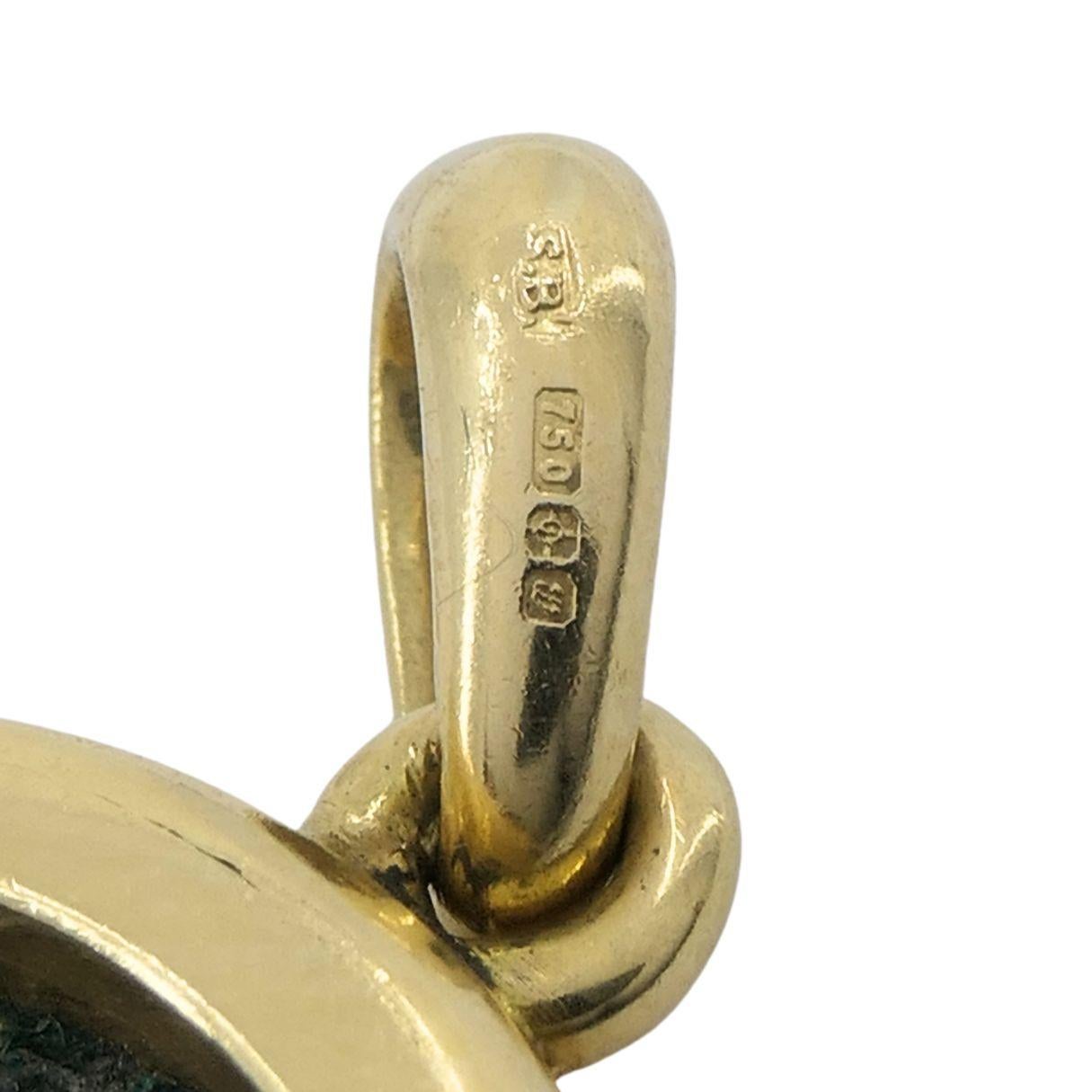 da uomo o donna Ciondolo Bvlgari d'epoca in oro 18k Moneta Antica Bulgari in vendita