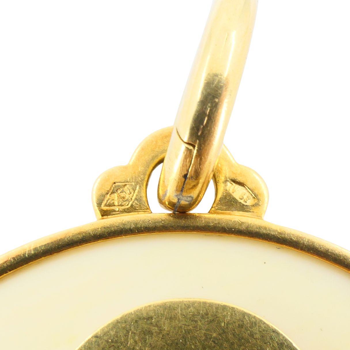 Ciondolo astrologico del Leone in osso d'oro 18k Bvlgari d'annata in vendita 5